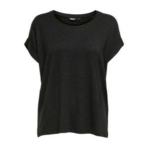 15106662-2127418-t-shirt-for-kvinnor-only-moster-manches-courtes-col-rond-morkgra-melange
