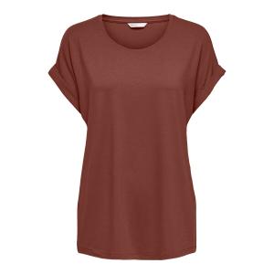 15106662-3427139-t-shirt-for-kvinnor-only-moster-manches-courtes-col-rond-henna