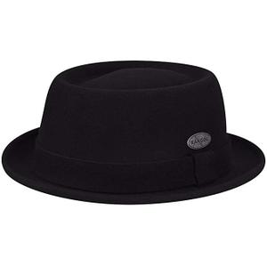 k0212co-bk001-hatt-kangol-litefelt-pork-pie-svart-vit