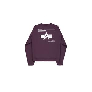 146304-719-sweatshirt-med-tryck-pa-baksidan-alpha-industries-logo-plommon