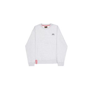 188307-752-sweatshirt-med-liten-logotyp-alpha-industries-basic-pastel-grey-melange