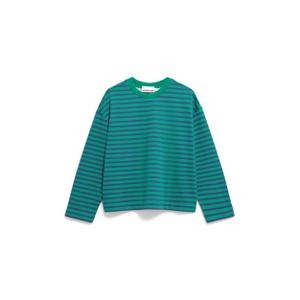 30002833-3357-sweatshirt-for-kvinnor-armedangels-frankaa-maarlen-stripe-emerald-green-blue-noon