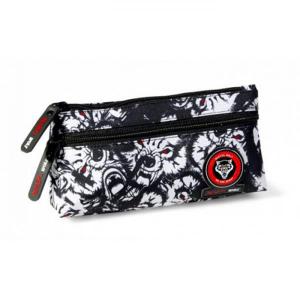 bw-trousse2-dubbel-dragkedjesats-bestial-wolf-mangfargad-21x11x5-cm