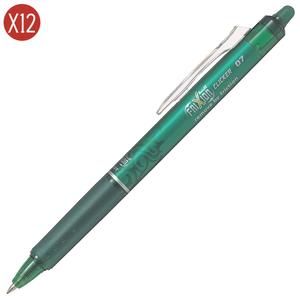 041190-forpackning-med-12-kulspetspennor-bic-pilot-frixion-clicker-gron-tu