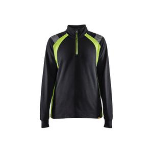 340311589933-3403-kapuschongtroja-med-dragkedja-for-kvinnor-blaklader-svart-fluorescerande-gul