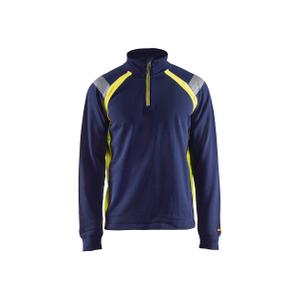 343211588933-3432-sweatshirt-med-rund-halsringning-blaklader-marinbla-fluorescerande-gul