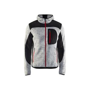 493021179099-4930-sweatshirt-med-huva-blaklader-melerad-gra-svart