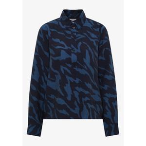 346045-26831-langarmad-blus-for-kvinnor-cecil-aop-softwave-urban-dark-blue