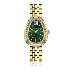 cma9-b094g-damklocka-clare-moss-vintage-link-guld-gron-sunray-27x36-mm