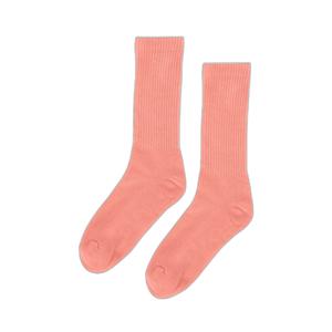 cs6005-brightcoral-strumpor-colorful-standard-organic-active-bright-coral-ljus-korall