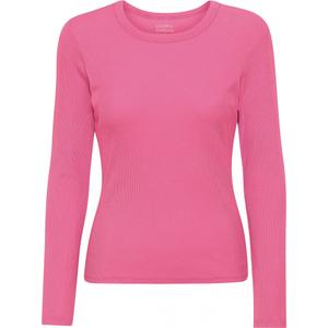 cs2055-bubblegumpink-langarmad-ribbad-t-shirt-for-kvinnor-colorful-standard-organic-bubblegum-pink-bubbelgumsrosa