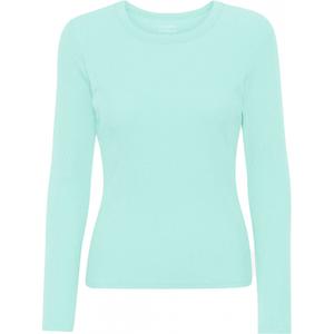 cs2055-lightaqua-langarmad-ribbad-t-shirt-for-kvinnor-colorful-standard-organic-light-aqua-ljus-aqua