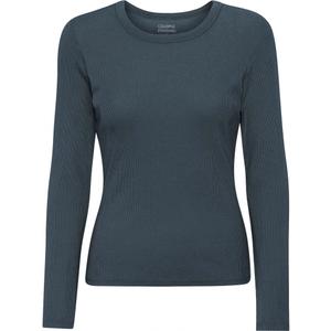 cs2055-petrolblue-langarmad-ribbad-t-shirt-for-kvinnor-colorful-standard-organic-petrol-blue-petrol-bla