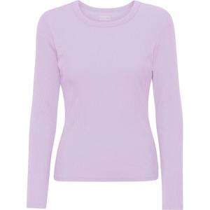 cs2055-softlavender-langarmad-ribbad-t-shirt-for-kvinnor-colorful-standard-organic-soft-lavender-mjuk-lavendel