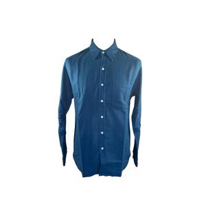 cs4006-petrolblue-skjorta-colorful-standard-organic-flannel-petrol-bla