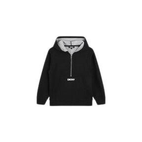 d60181-09b-sweatshirt-med-huva-for-barn-dkny-d60181-svart-12-ar-gammal