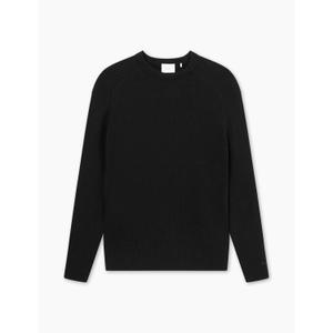 f1070-black-jumper-foret-cone-rib-svart