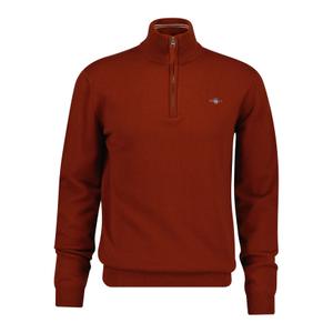 87213-623-stickad-troja-med-halvmatch-gant-superfine-modern-rust