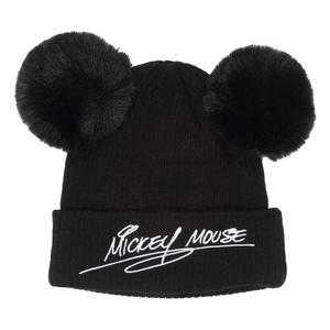 mic03879bpbos-dubbel-pom-hatt-heroes-inc-mickey-mouse-svart-tu