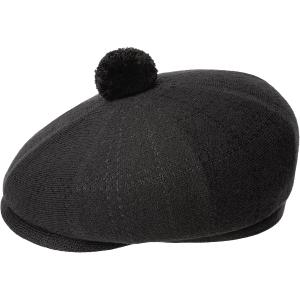 k3778-sb002-basker-kangol-new-heritage-flat-solid-svart