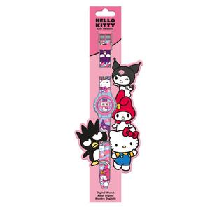 8435507891592-barnklocka-kids-licensing-hello-kitty-and-friends-rosa-bla-9-5x2x24-cm