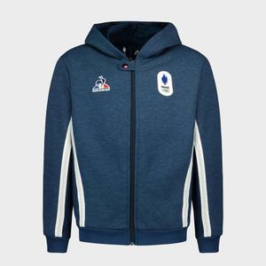 2410090-hoodie-med-dragkedja-for-barn-le-coq-sportif-efro-paris-2024-n-1-insignia-bla