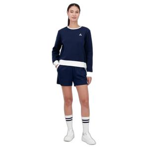 2520499-sweatshirt-for-kvinnor-le-coq-sportif-heritage-sp-n-1-mork-sammet
