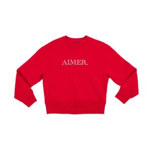 ccrslpbaw1-sweatshirt-i-ekologisk-bomull-les-petits-basics-aimer-rod