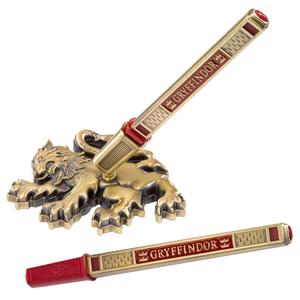 849241002844-penna-med-stativ-noble-collection-harry-potter-gryffindor-guld-rod-10-cm