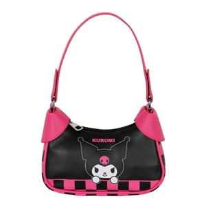 8445118076974-handvaska-for-kvinnor-ociostock-hello-kitty-kuromi-svart-rosa-21-5x8x11-5-cm