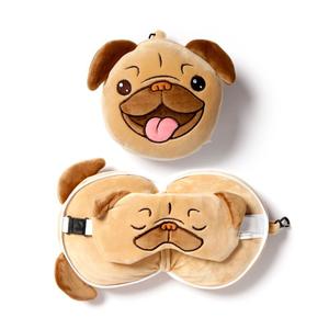 cush247-2-i-1-fluffig-resekudde-for-hundar-med-ogonmask-puckator-gul-14x28x6x14-cm