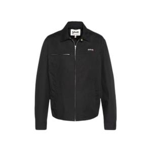 cadams-black-skjortkragsjacka-schott-svart