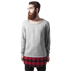 tb1250-00736-t-shirt-urban-classic-lang-flanell-underdel-gra-svart-rod
