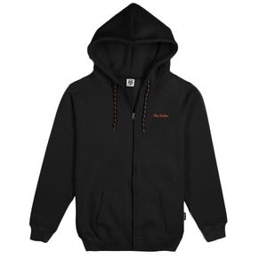 1003902-spring23-sweatshirt-med-huva-och-dragkedja-the-dudes-beelzebud-svart