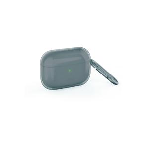 uniq108467-glansigt-fodral-for-tradlost-natverk-uniq-airpods-pro-morkgra-tu